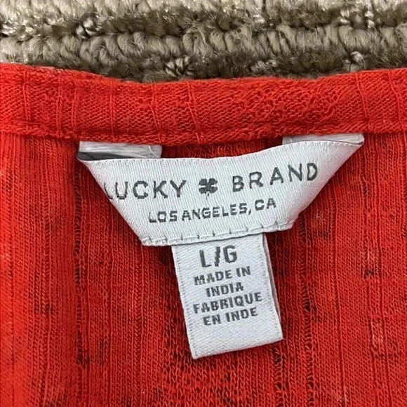 Lucky Brand Drop Needle Birder Print Tank Top - Picture 12 of 13